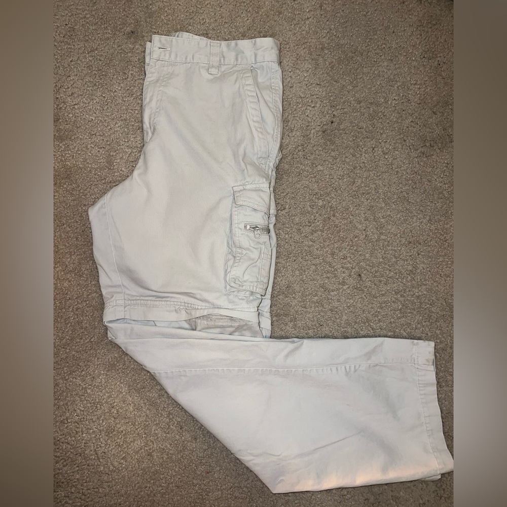 Men’s white Columbia cargo pants